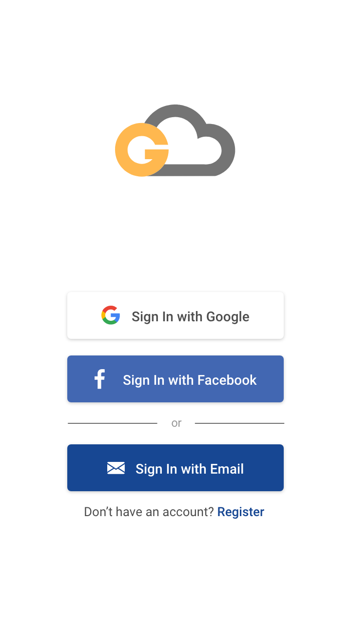 screenshot of G Cloud